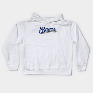 Milwaukee Beers - White/Royal Kids Hoodie